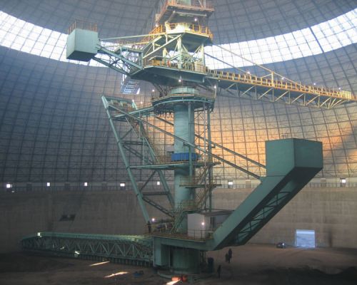 آلة تجميع وإعادة تدوير جانبية دائرية للتكديس العلوي